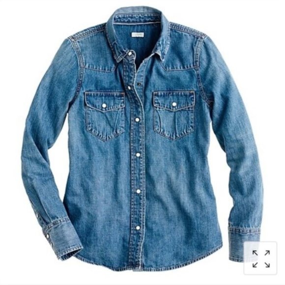 J. Crew Tops - J Crew Western Denim Shirt 2